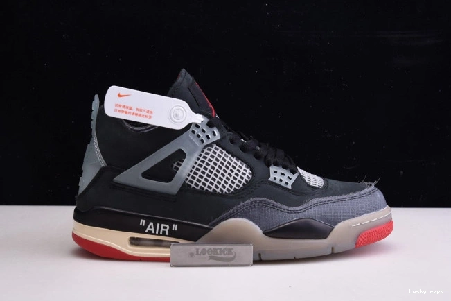 Cheap Husky Bred White CV9388-001 x Jordan Off 4 Retro Air 0805